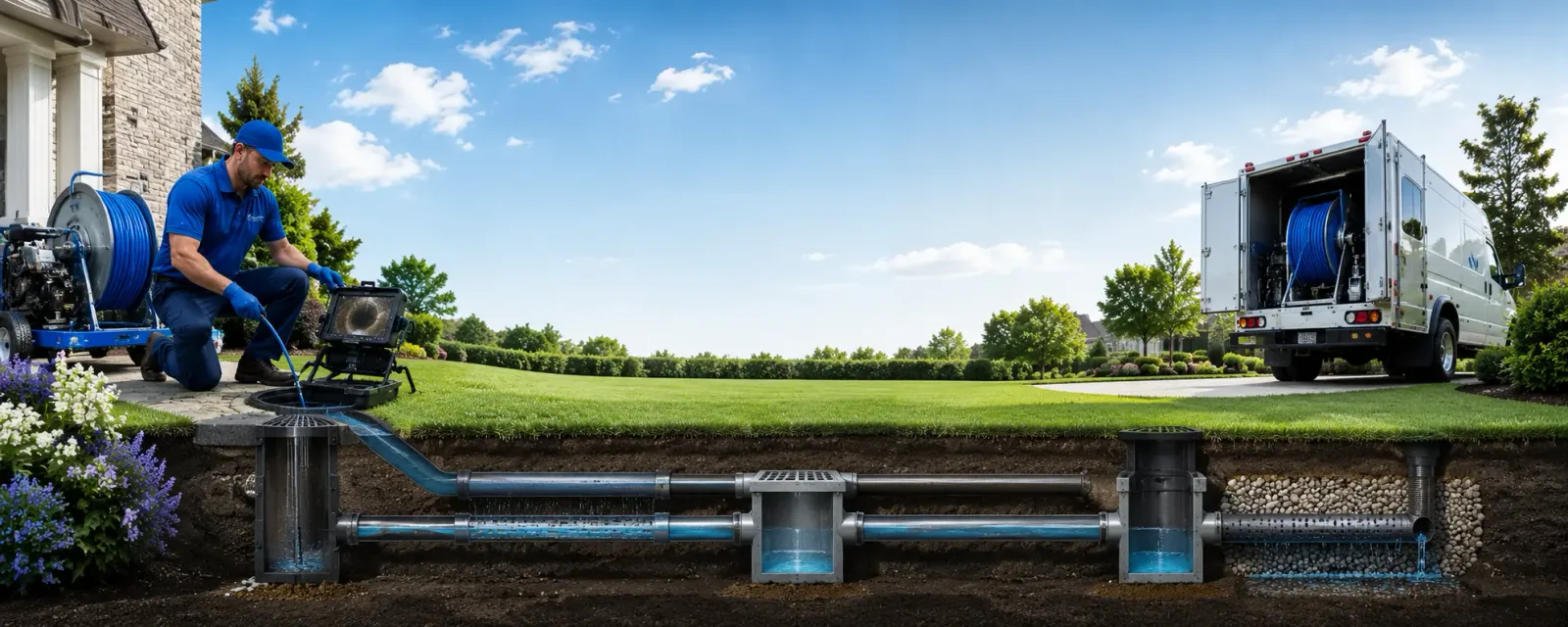 Outdoor drain cleaning information for Stow, OH